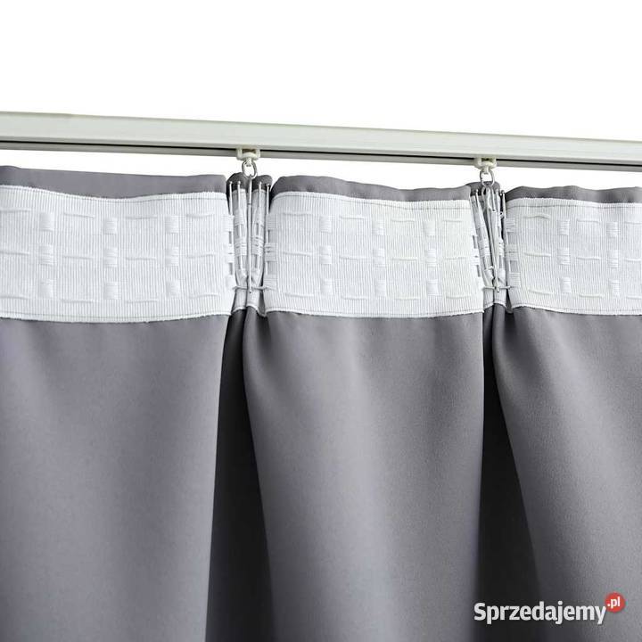 vidaXL Zasłony zaciemniające z metalowymi Warszawa sprzedam