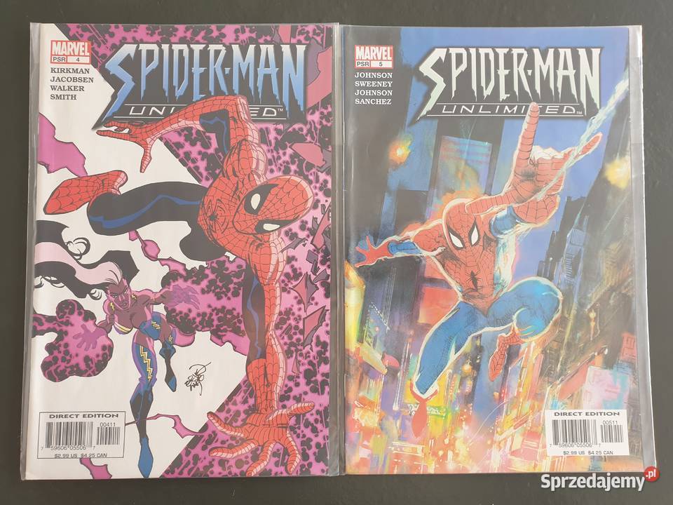 SpiderMan Unlimited 5 oryginalnych komiksów Superbohaterowie Gdynia