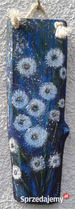 Obraz olejny na desce Maki na łące Rydułtowy