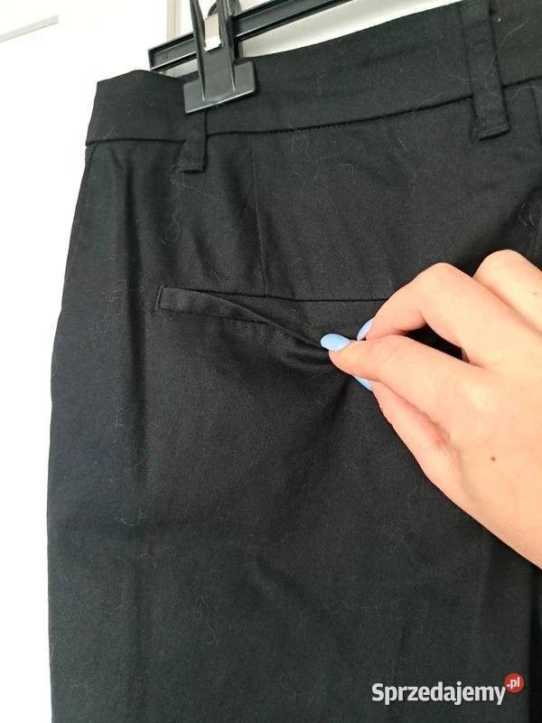 Czarne eleganckie spodnie klasyka w Twojej Trąbki Wielkie