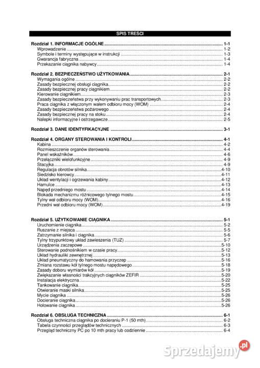 Instrukcja obsługi Pronar zefir 40