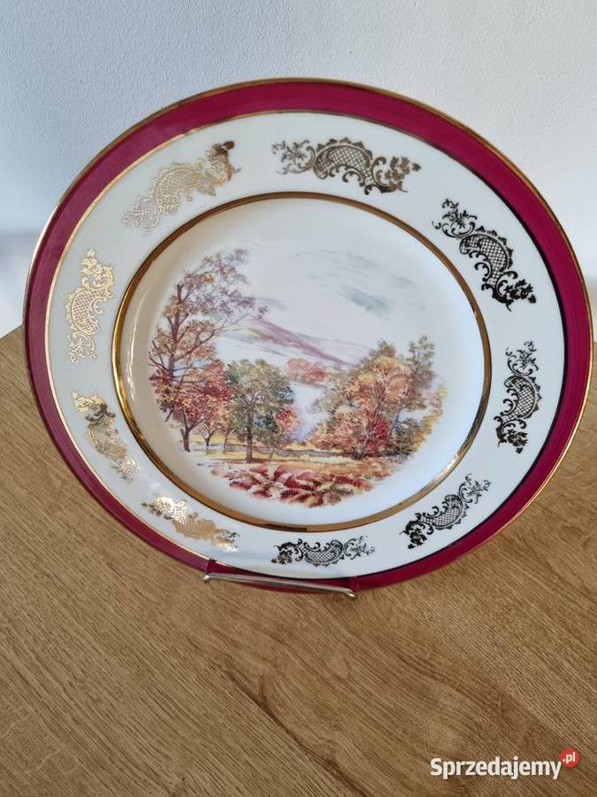 Talerz dekoracyjny odobny kolekcjonerski Limoges wielkopolskie Wola Podłężna