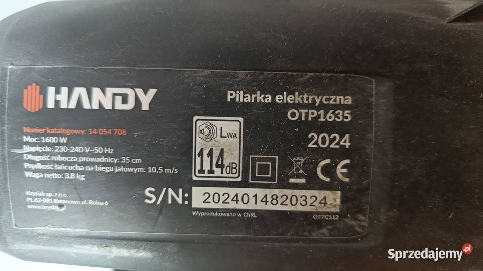 Pilarka elektryczna HANDY OTP1635 śląskie Katowice