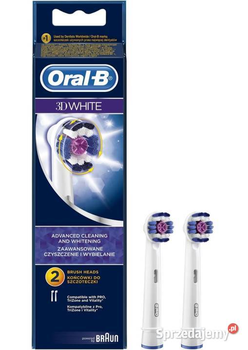 Oryginalne Końcówki Braun OralB 3D White 2 Pielęgnacja zębów sprzedam