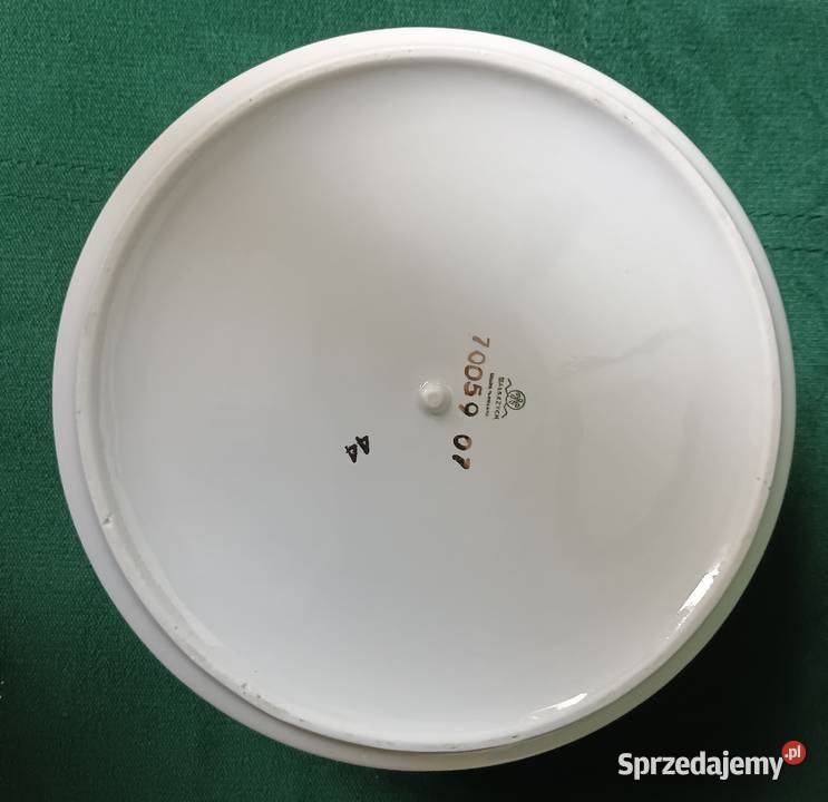 Porcelanowa waza z pokrywką PRL Wałbrzych Zbylitowska Góra