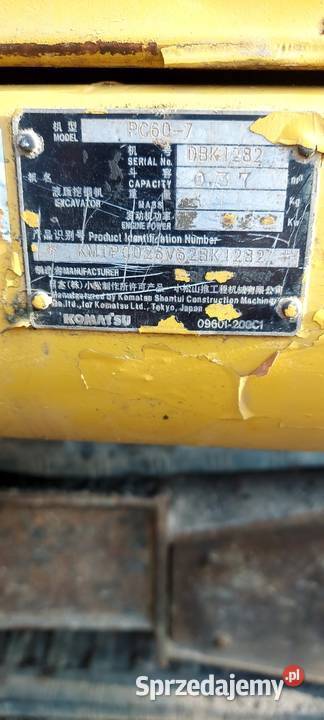Koparka Komatsu PC60 waga 6t