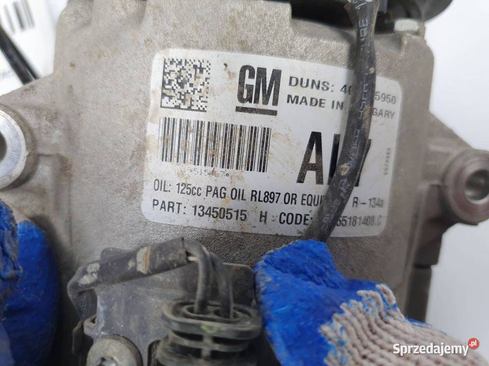 SPRĘŻARKA KLIMATYZACJI OPEL MERIVA B II 13450515 kujawsko-pomorskie