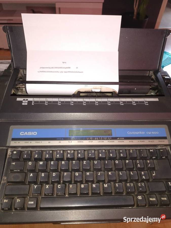 Elektroniczna maszyna do pisania CASIO CW 600