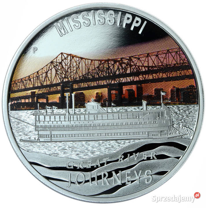 Srebrny zestaw 5 monet Great River Journeys Warszawa