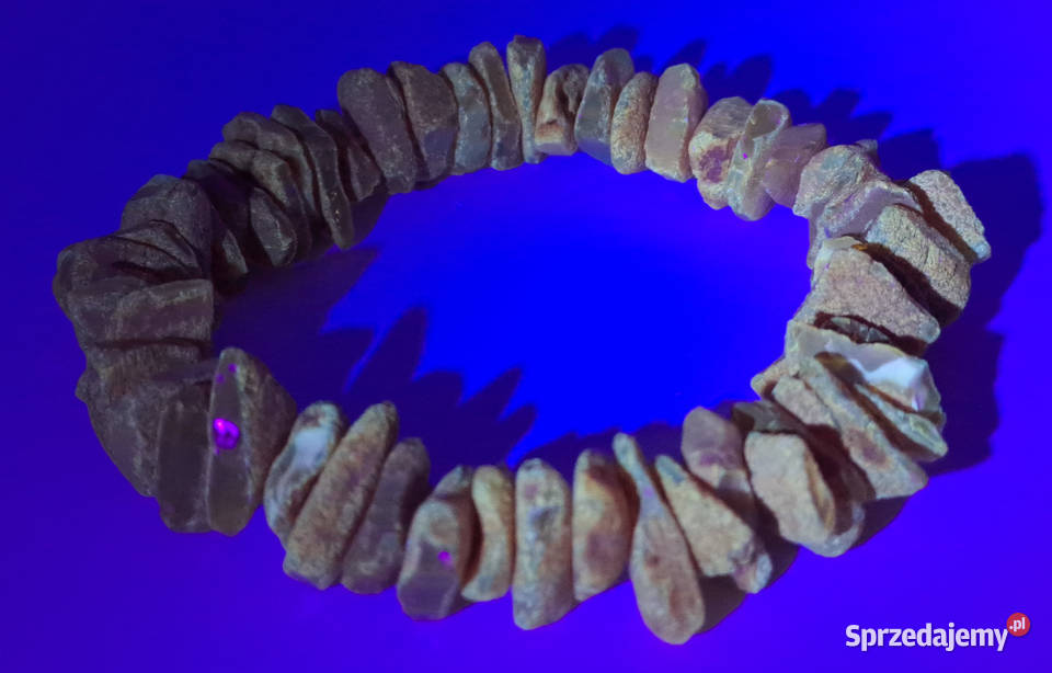 Bransoletka BURSZTYN bałtycki sieczka surowa