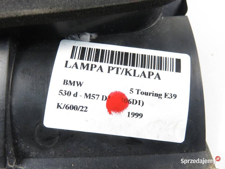 LAMPA PRAWA TYLNA KLAPA BMW 5 E39 8361674