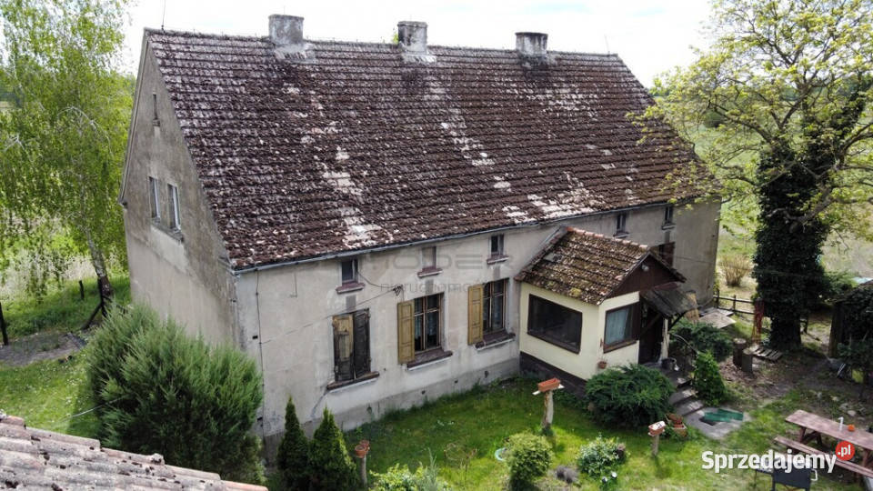 Duży przedwojenny dom jednorodzinny Pławin wolnostojący sprzedam