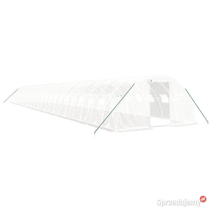 Szklarnia ze stalową ramą biała 96 m 24x4x2 m