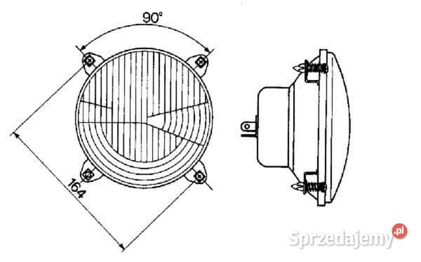 Element optyczny reflektora okrągły 1425 mm Cobo małopolskie Kamionna
