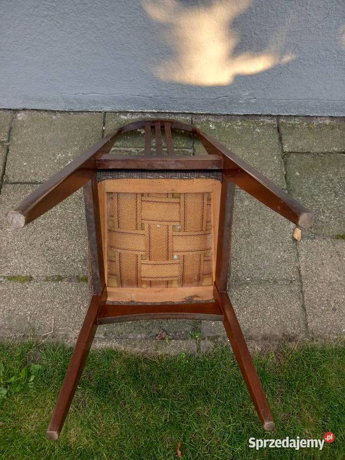 Stare krzesła prl proj Zieliński vintage Rawicz