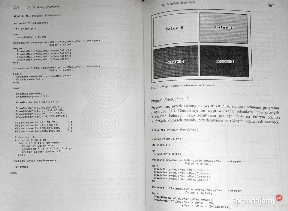 Turbo Pascal z grafiką IBM PC Mikrokomputery J Chełm