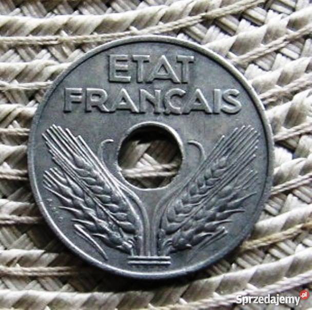 Francja 20 Centimes 1942rCynk Kalisz