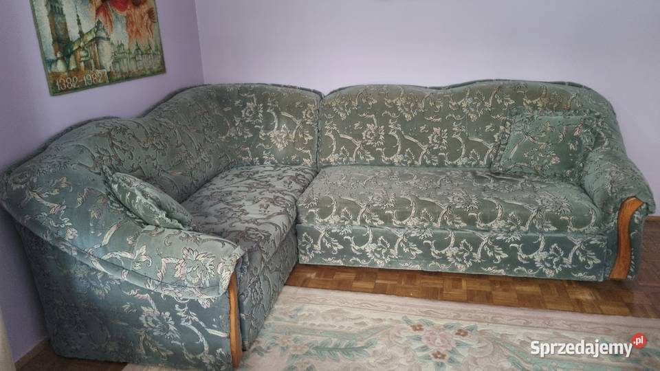 Narożnik funkcja spania pojemnik na pościel Lubin sprzedam
