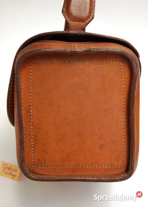 Kuferek skórzany torba vintage do ręki skóra Lublin