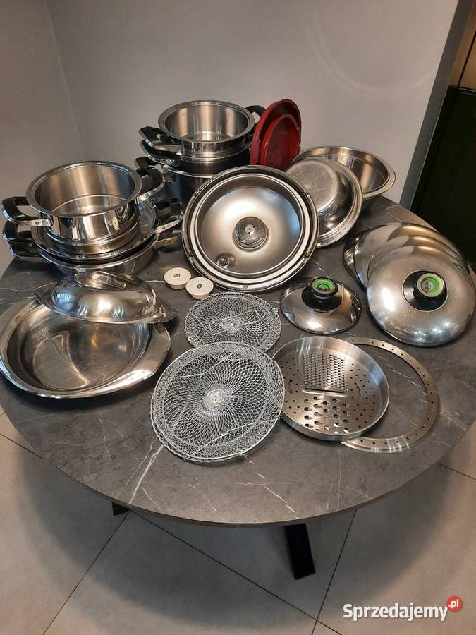 Komplet garnków AMC ze stali nierdzewnej