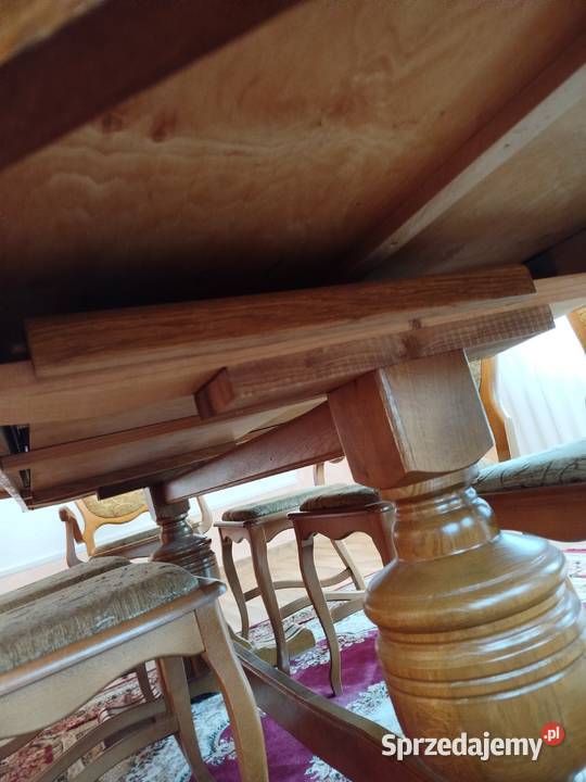 Duży stół rozkładany plusk krzesła komplet sprzedam