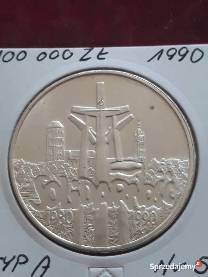 100 000 Solidarność 1990 r Typ A 5 mennicze
