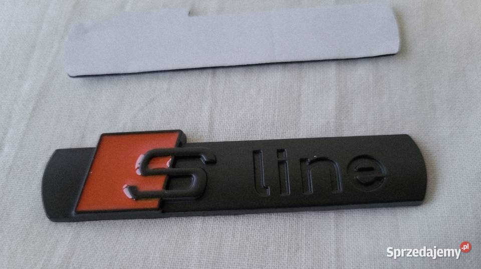Logo S Line Audi aluminiowe Noweemblemat grill Gliwice