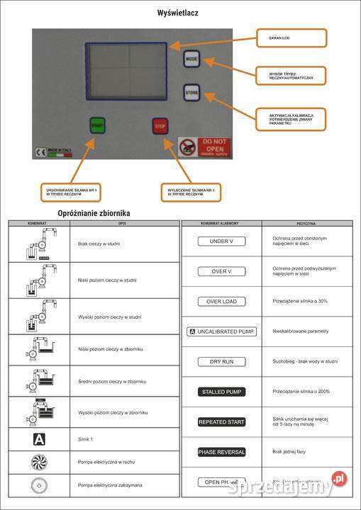 trójfazowy kontrolerkontroler 1pompysilnika