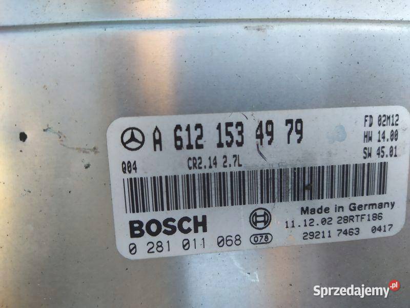 STEROWNIK SILNIKA KOMPUTER MERCEDES W209 27 osobowe Gliwice