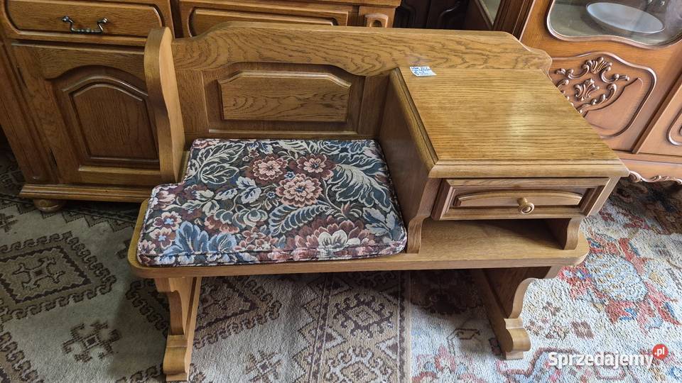 Ławka dębowa siedzisko dębowe z szufladą Sypniewo