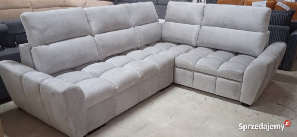 NAROŻNIK NA SPRĘŻYNACH Z DUŻĄ FUNKCJĄ SPANIA