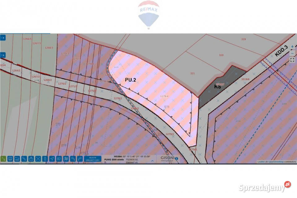 Działka przemysłowa Podoborze k Mielca 156HA 217m podkarpackie Podborze