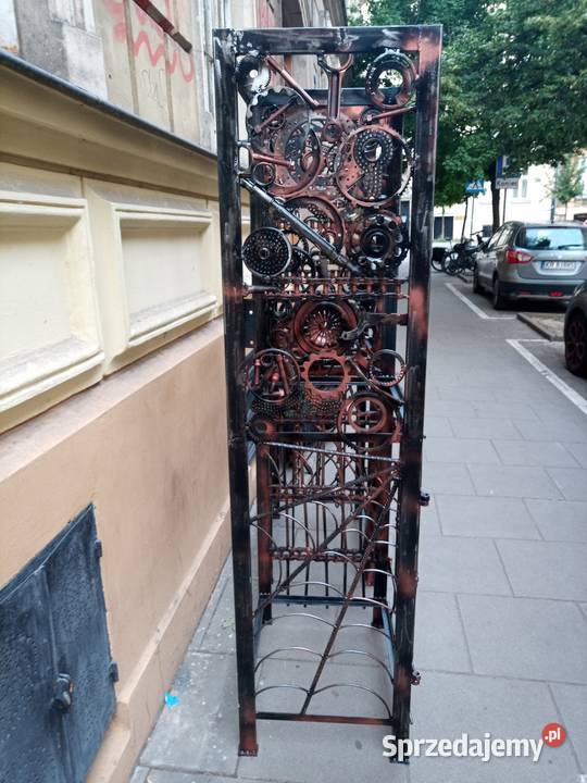 Regały i recepcja DJka cyberpunk custom 195cm Kraków sprzedam