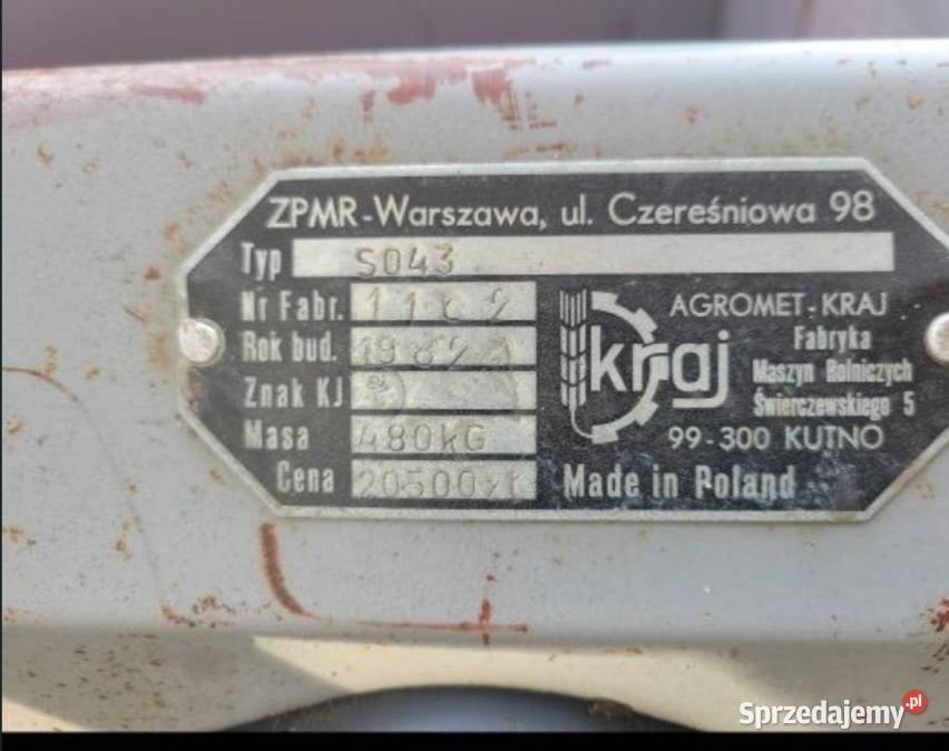Siewnik poznaniak Kobylin-Borzymy sprzedam