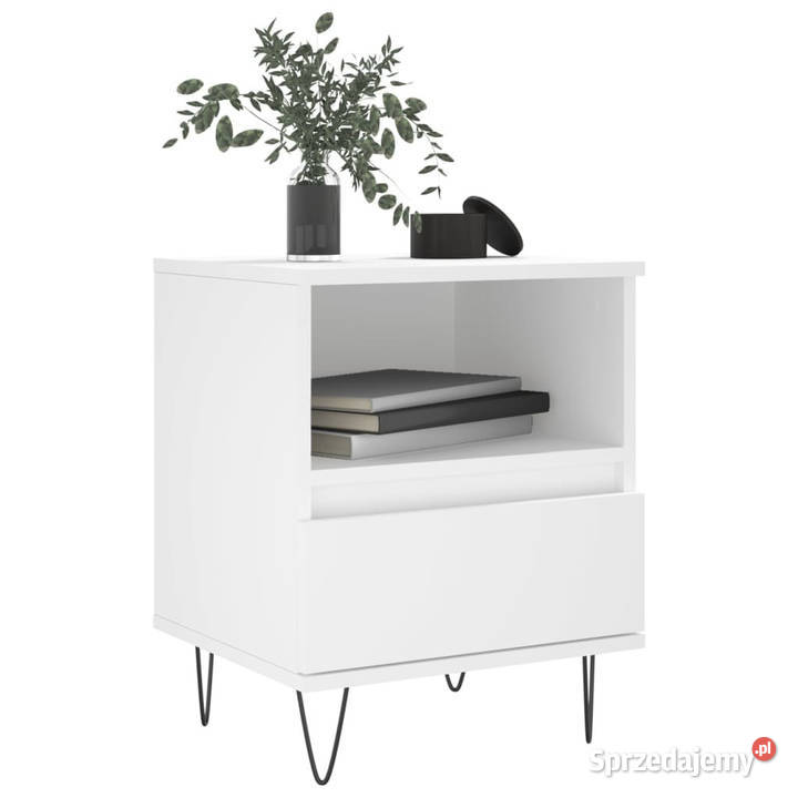 Szafka nocna biała 40x35x50 materiał Warszawa