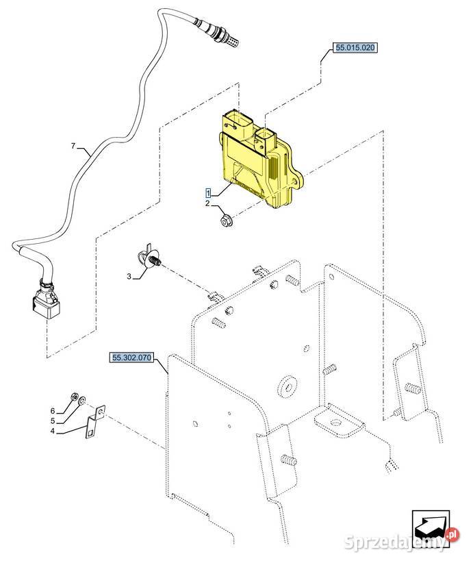 Jednostka sterująca Case Holland Steyr 51496291 Białystok sprzedam