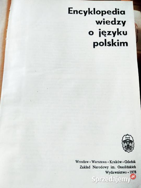 Encyklopedia wiedzy o języki polskim księgarnie Antykwariat Warszawa sprzedam
