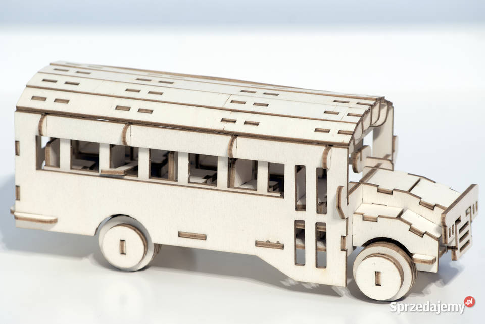 Model Samochód Autobus szkolny puzzle 3D 6 lat+ Łódź sprzedam