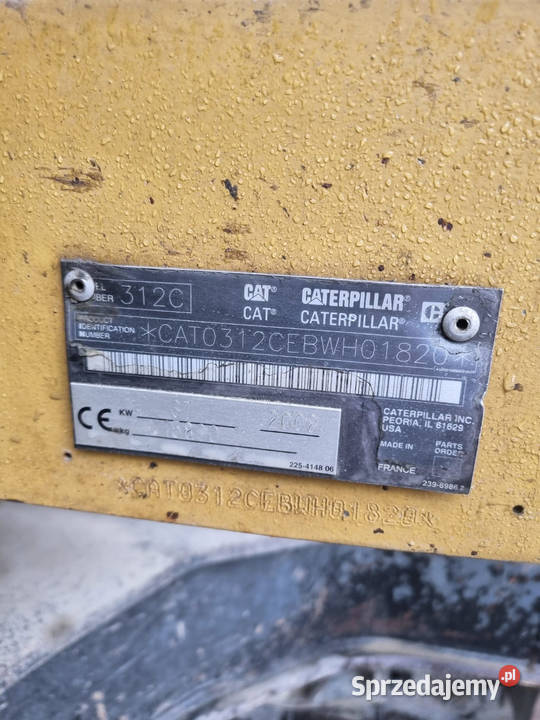 Koparka gąsienicowa Caterpillar 312CL Tomaszów Lubelski