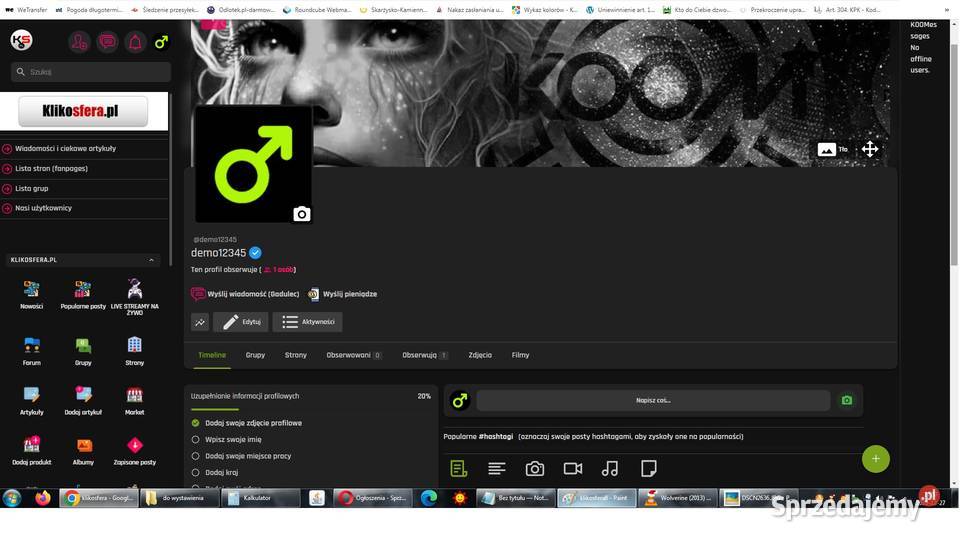 Serwis wielotematyczny na wzór facebooka świętokrzyskie Skarżysko-Kamienna