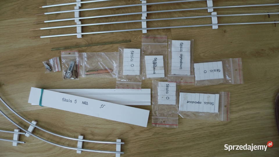 Duży zestaw torów w skali 0 Aluminium FILM Radzewice