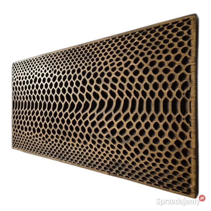 Panel akustycznodekoracyjny 3D drewno lite SKÓRA