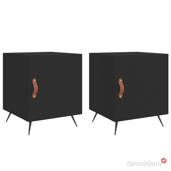 Szafki nocne 2 czarne 40x40x50 WM827503 mazowieckie Warszawa