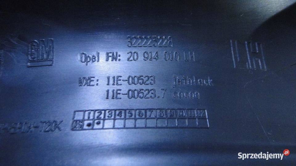 OPEL Zafira C osłona progu tył lewy 20914010 LH