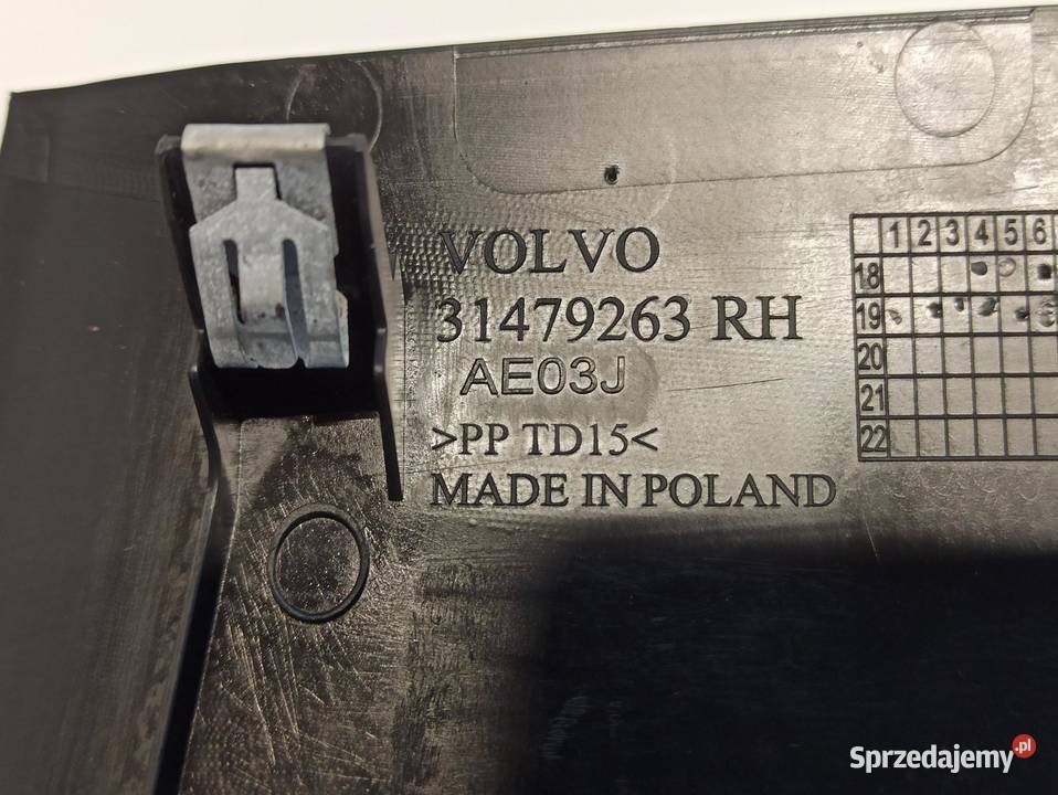 VOLVO V60 II OSŁONA ZAŚLEPKA PRAWA 31479263 sprzedam