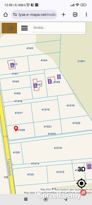 Działka budowlana Łyse