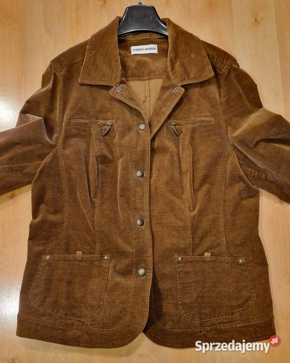 Kurtka żakiet Gary Weber brązowy welur sztruks Lublin
