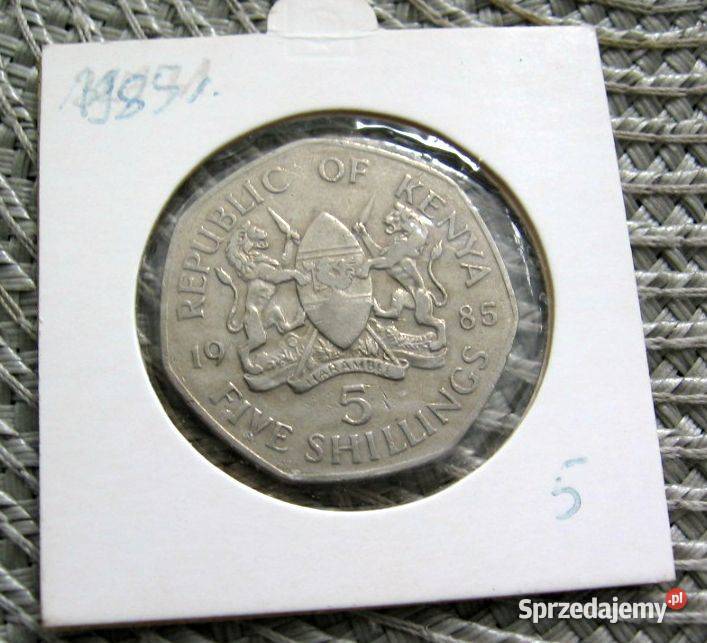 Kenia 5 Szylingów 1985r wielkopolskie Kalisz