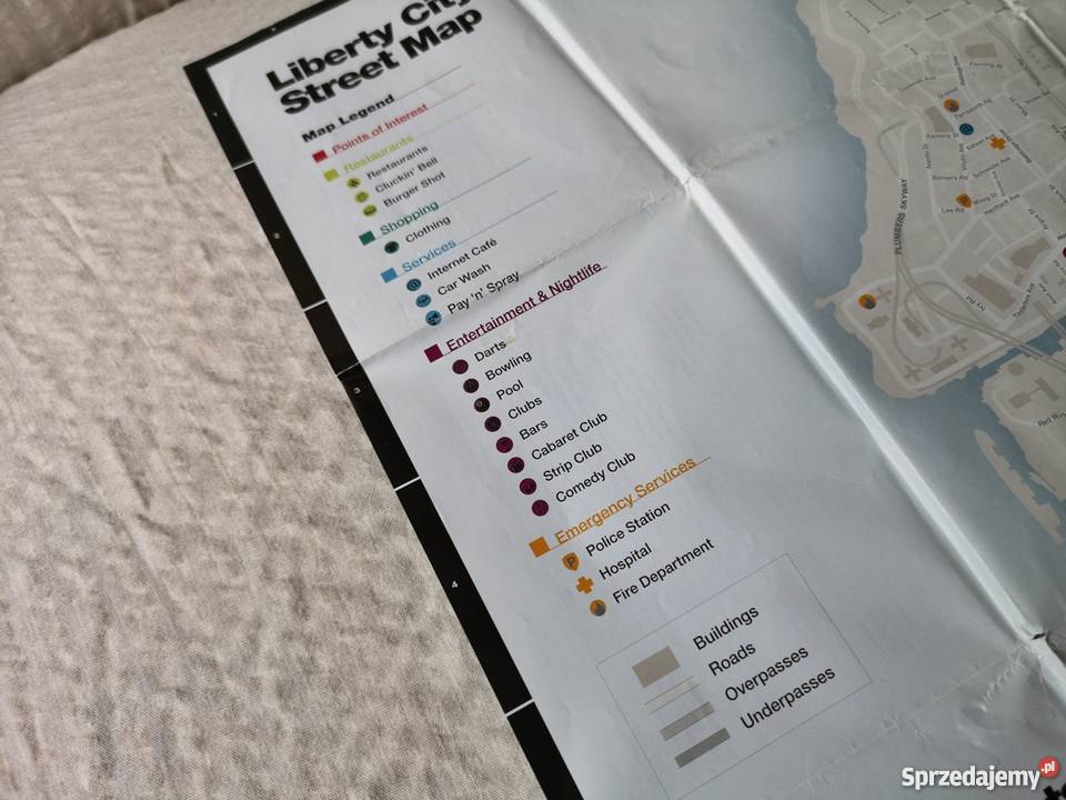 Mapa GTA IV 3 stan Sosnowiec sprzedam