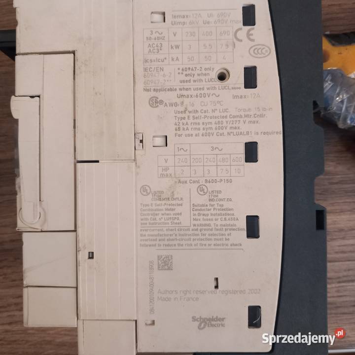 Sprzedam automatyku przemysłowa Cedrowice